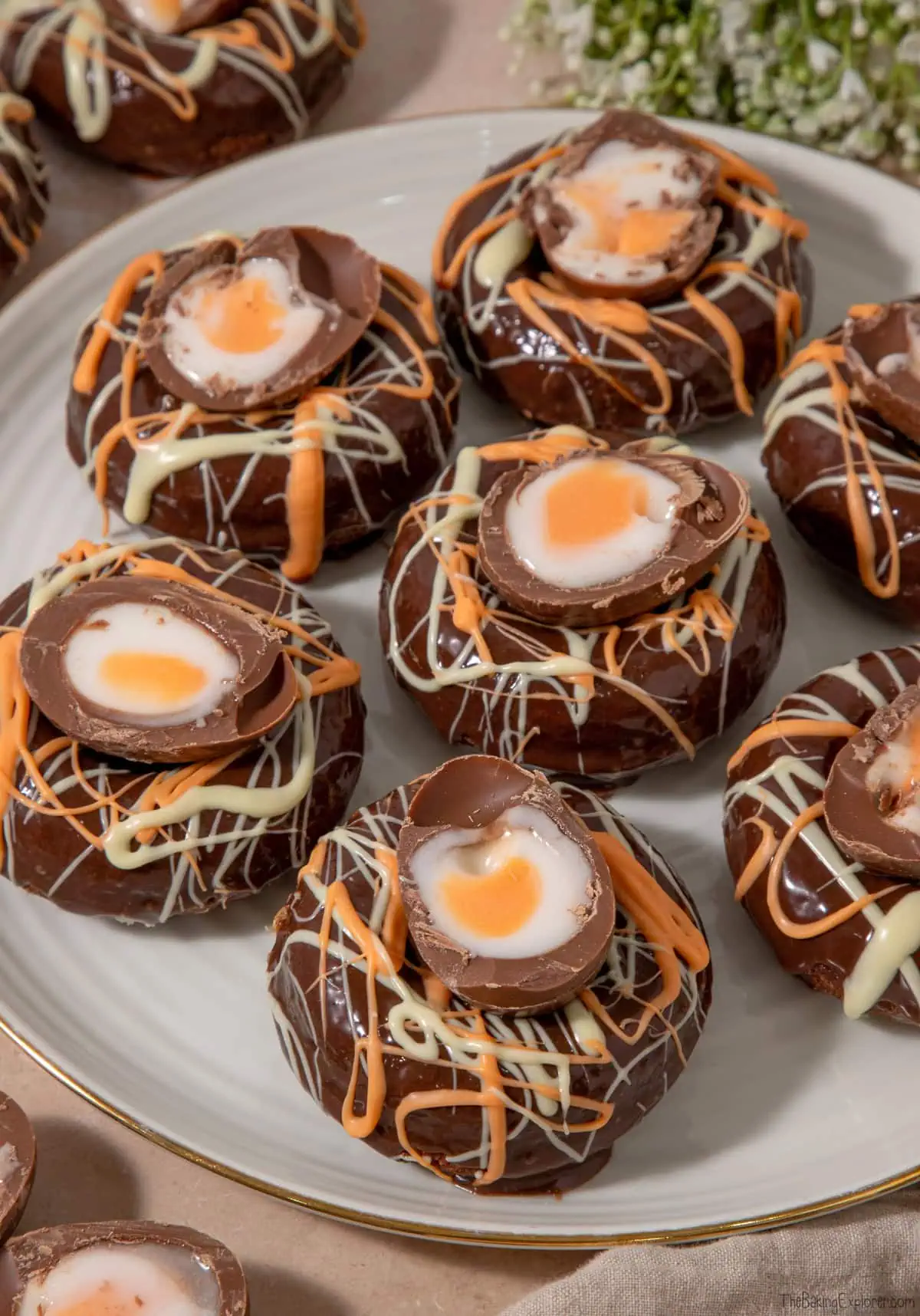 Creme Egg Baked Donuts