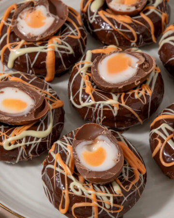 Creme Egg Baked Donuts
