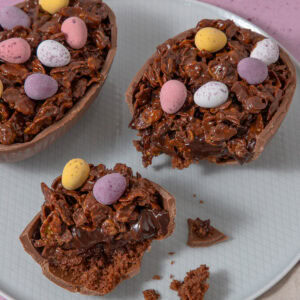 Easter Egg Chocolate Crunch Cake
