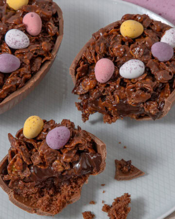 Easter Egg Chocolate Crunch Cake