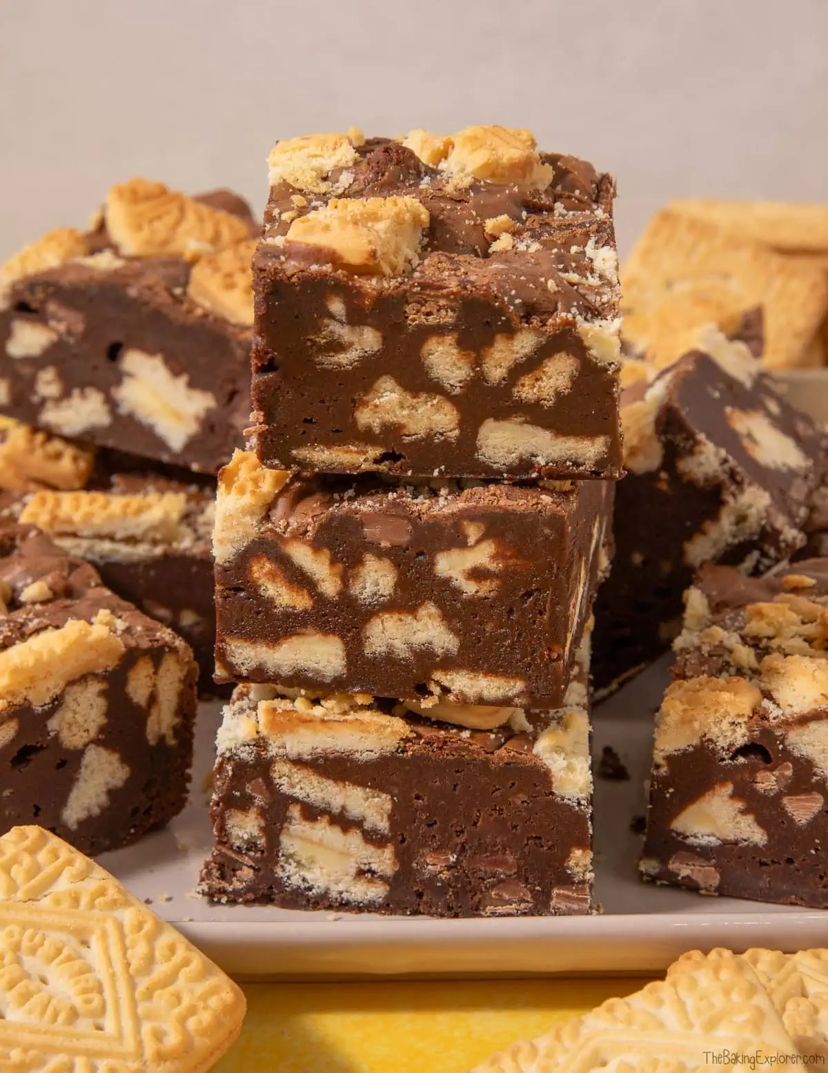 Custard Cream Brownies