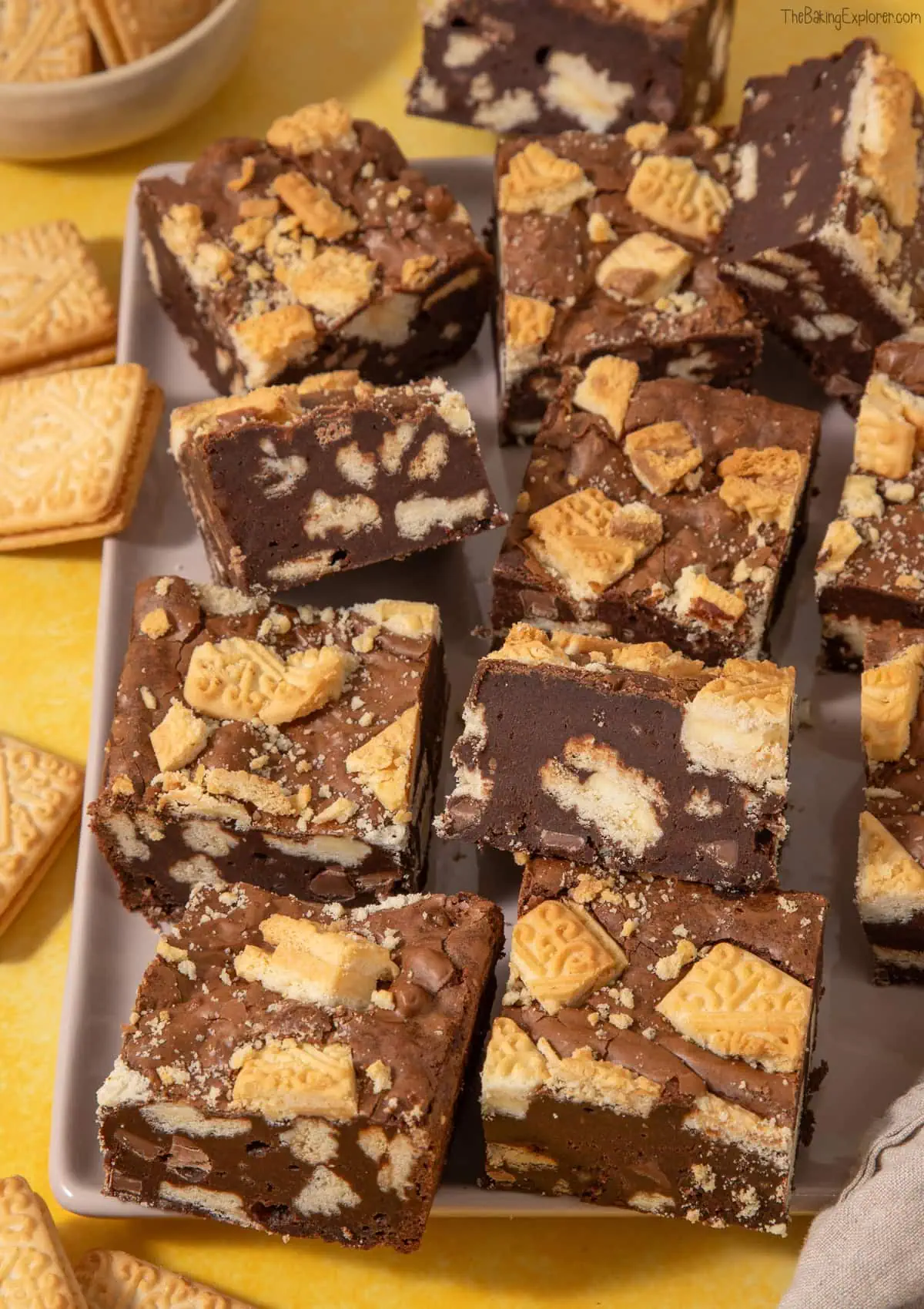 Custard Cream Brownies