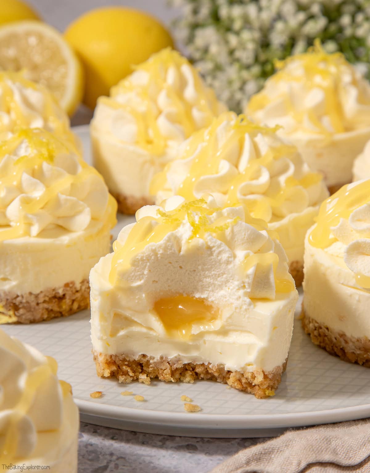 Mini Lemon Curd Cheesecakes