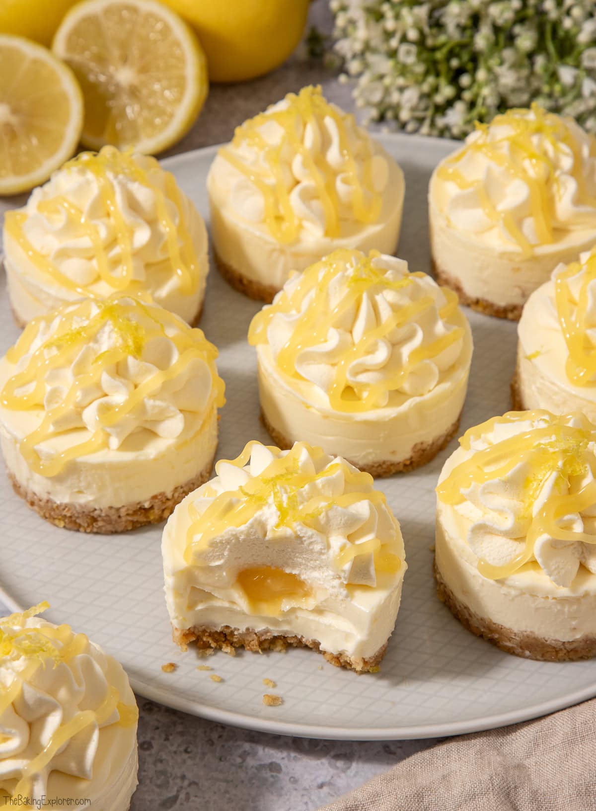 Mini Lemon Curd Cheesecakes