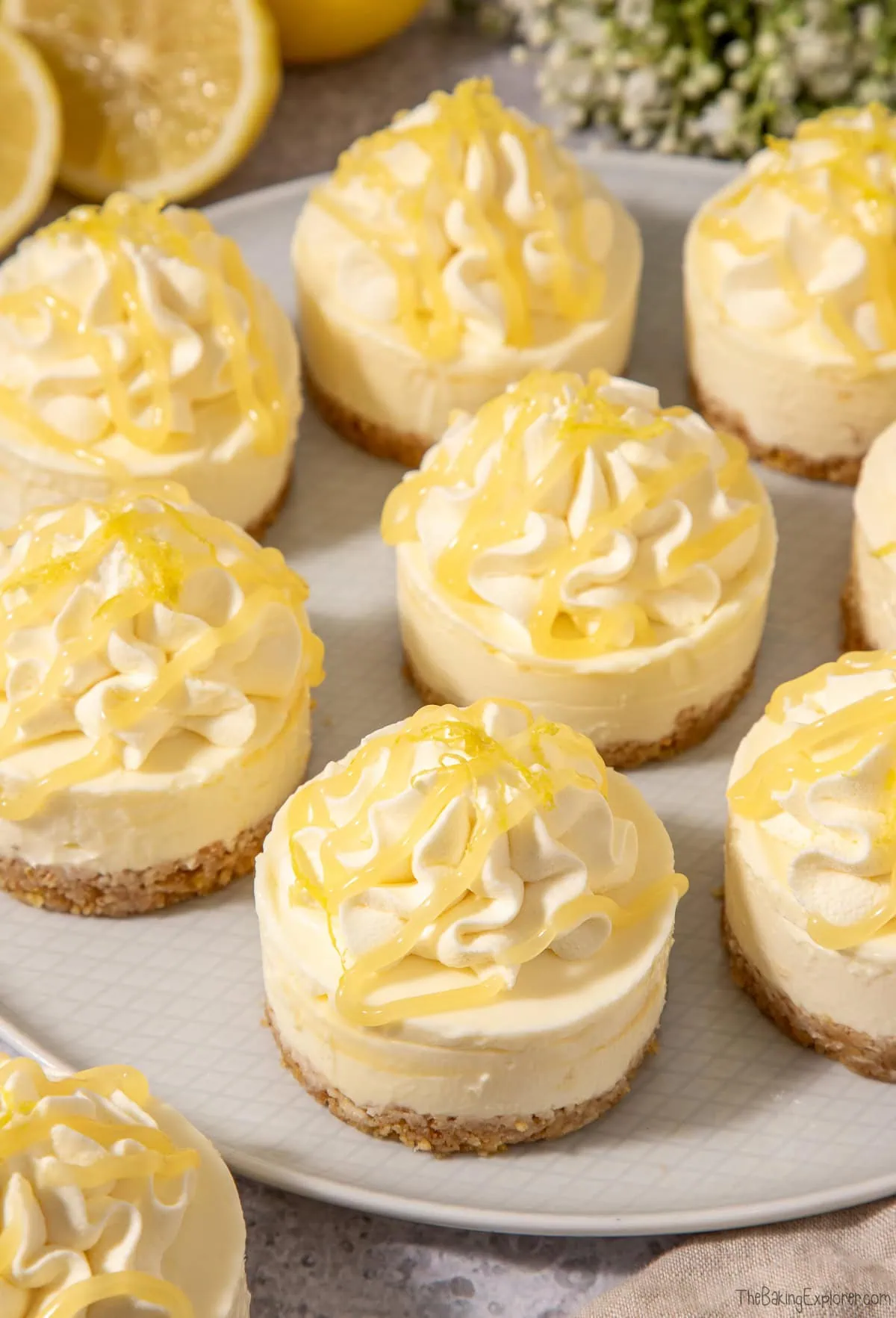 Mini Lemon Curd Cheesecakes