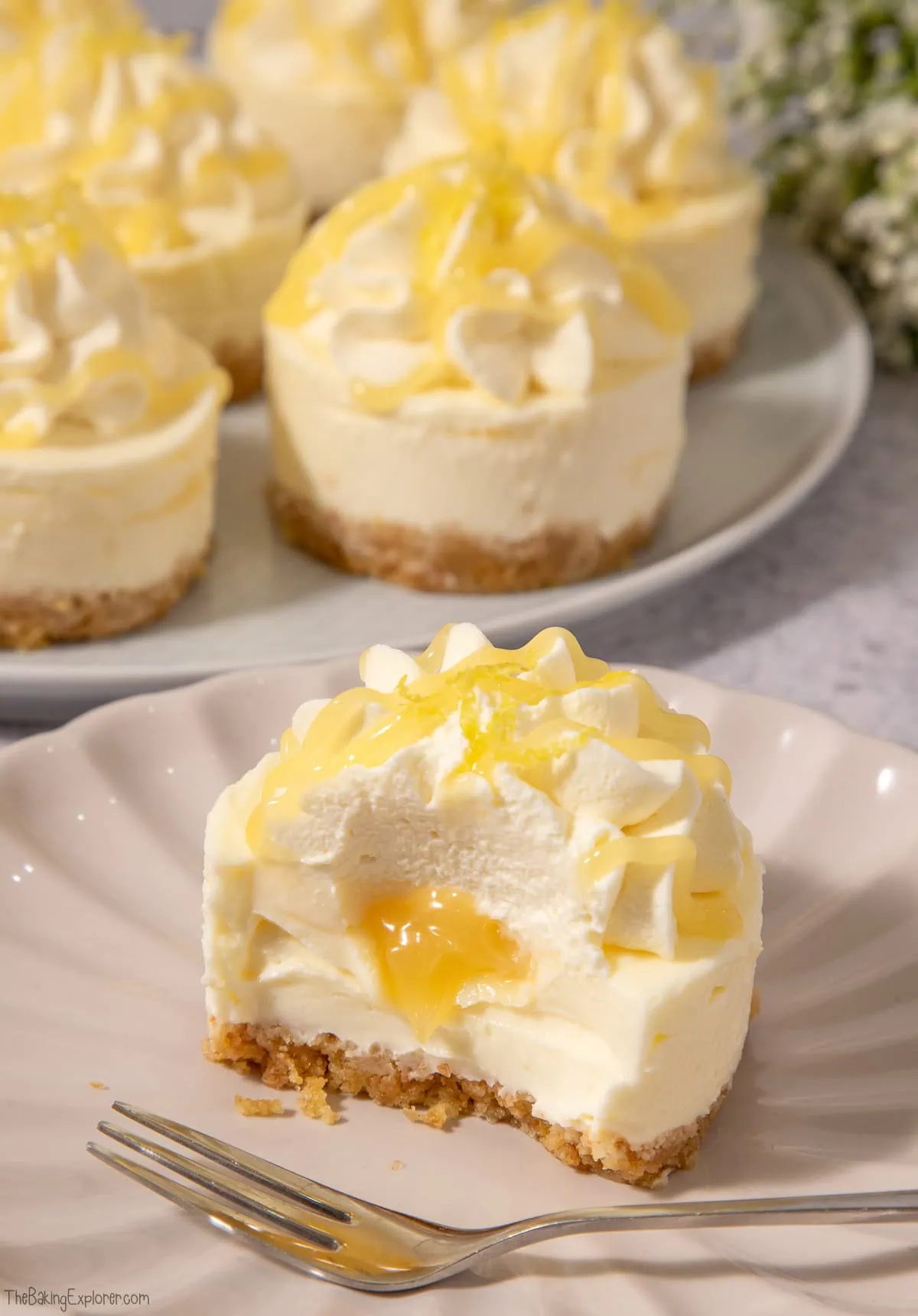 Mini Lemon Curd Cheesecakes