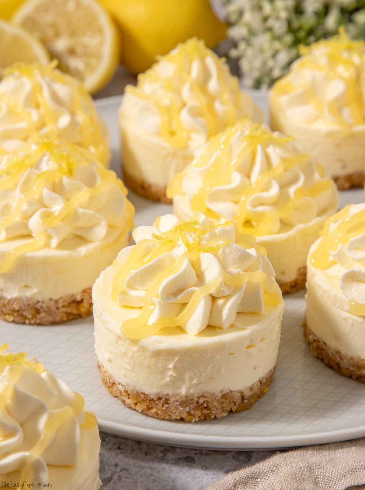 Mini Lemon Curd Cheesecakes