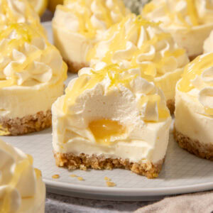 Mini Lemon Curd Cheesecakes