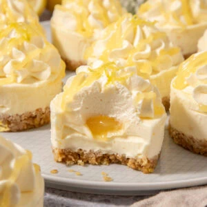 Mini Lemon Curd Cheesecakes