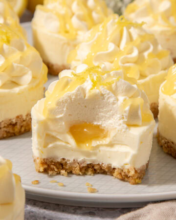 Mini Lemon Curd Cheesecakes