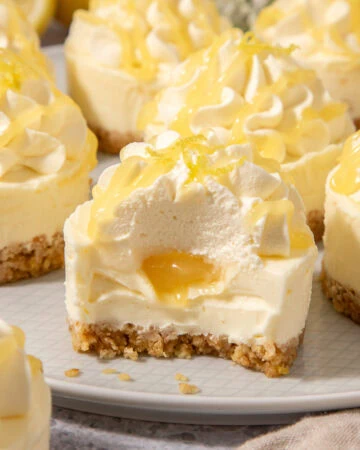 Mini Lemon Curd Cheesecakes